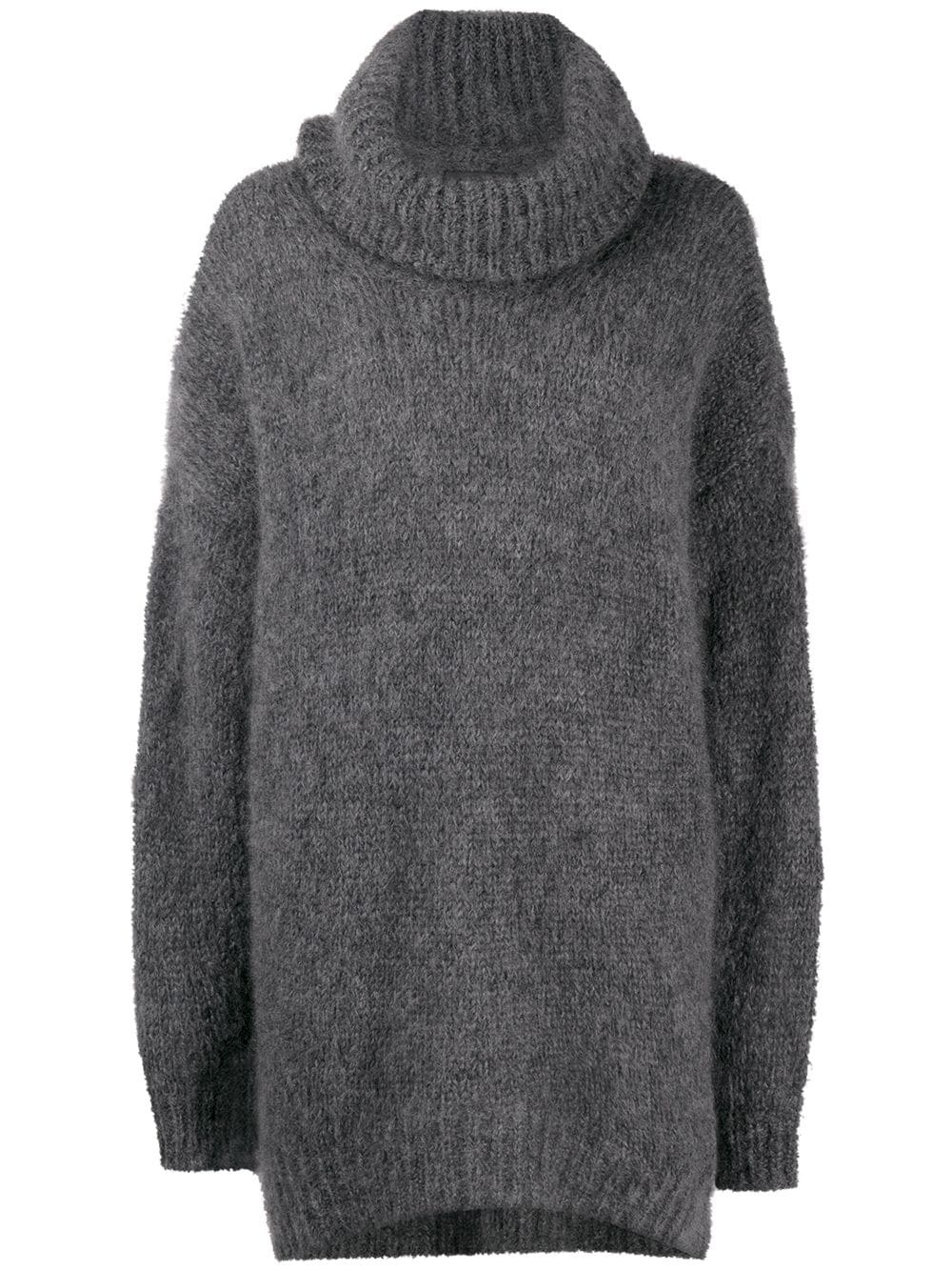 oversize mohair-wool blend roll-neck knit jumper - 1