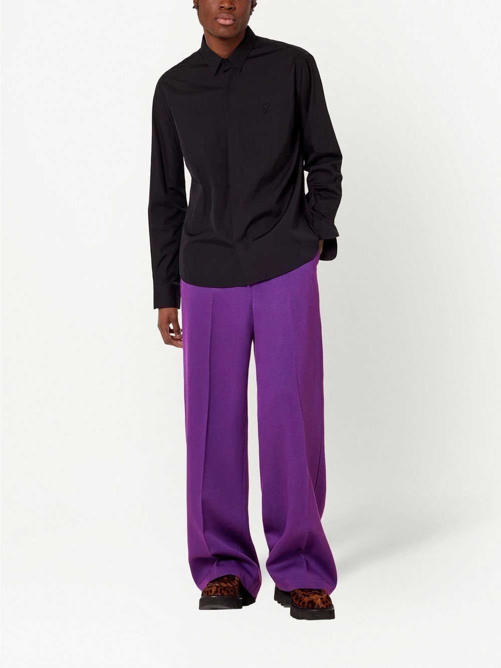 wide-leg tailored trousers - 2