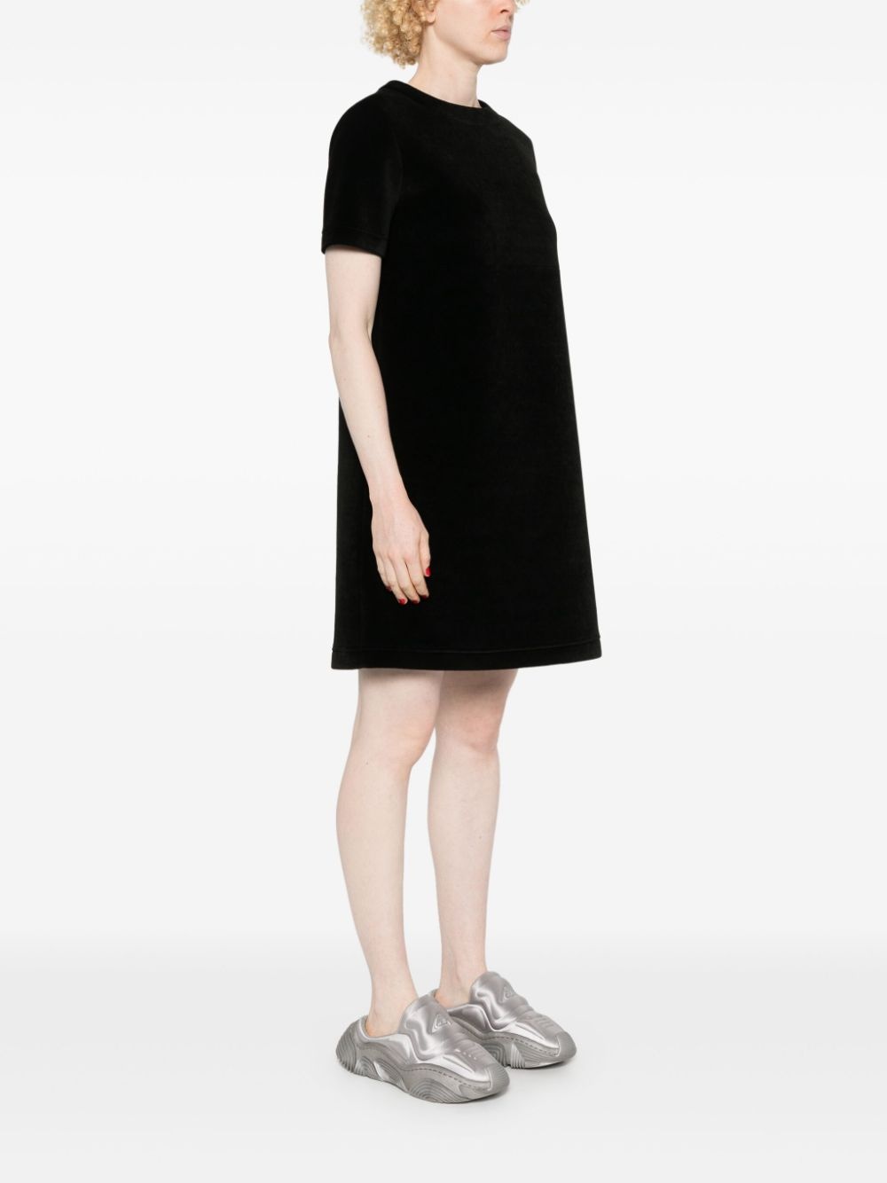 logo-patch mini dress - 3