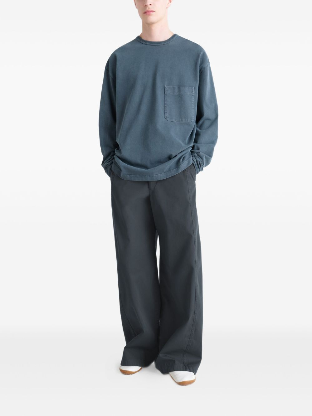 long-sleeve pocket T-shirt - 2