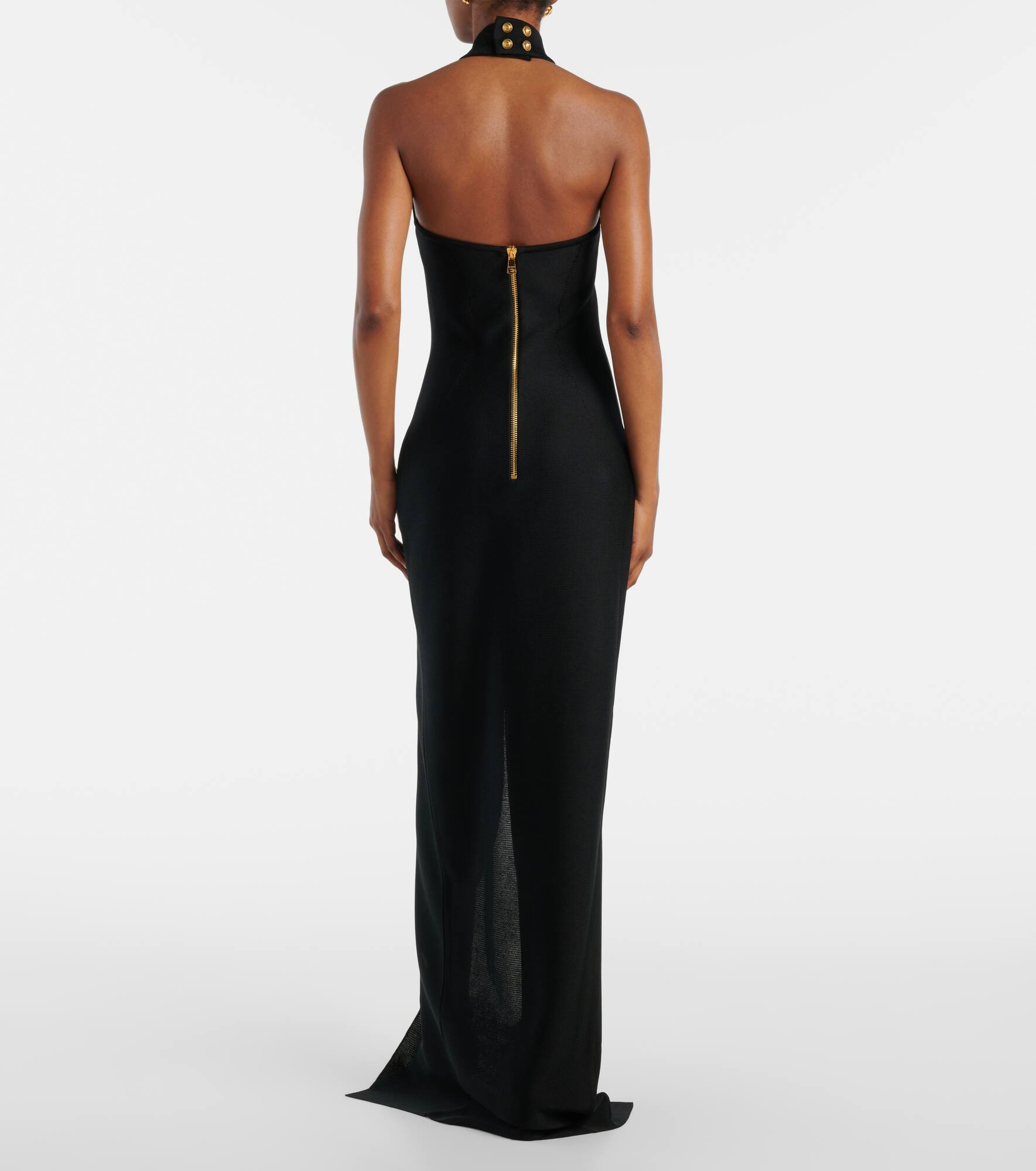 Halterneck open-back blazer dress - 3