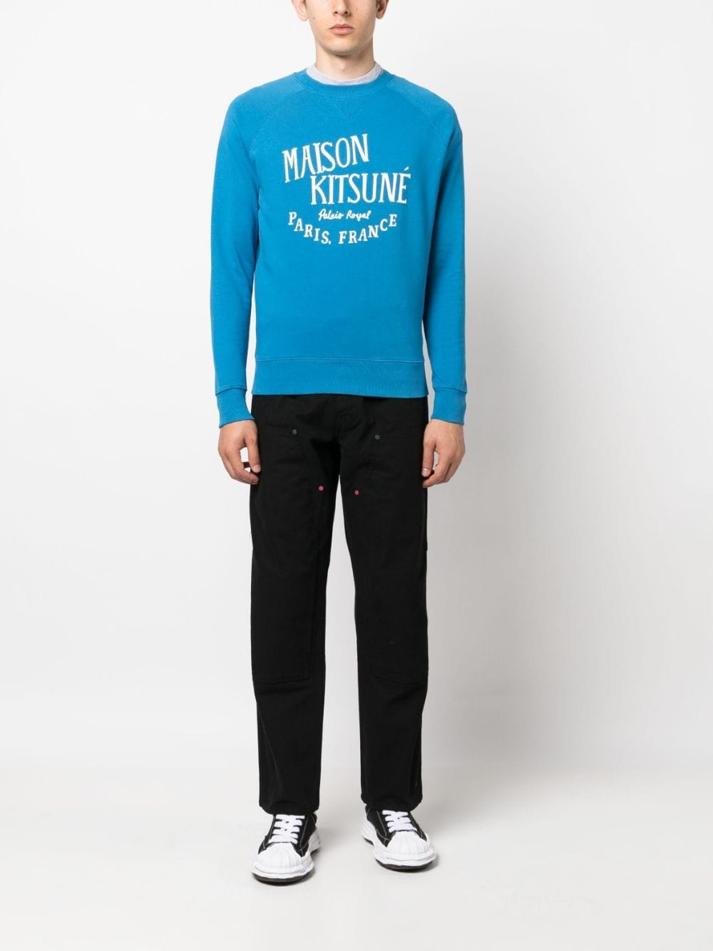 logo-print cotton sweatshirt - 2