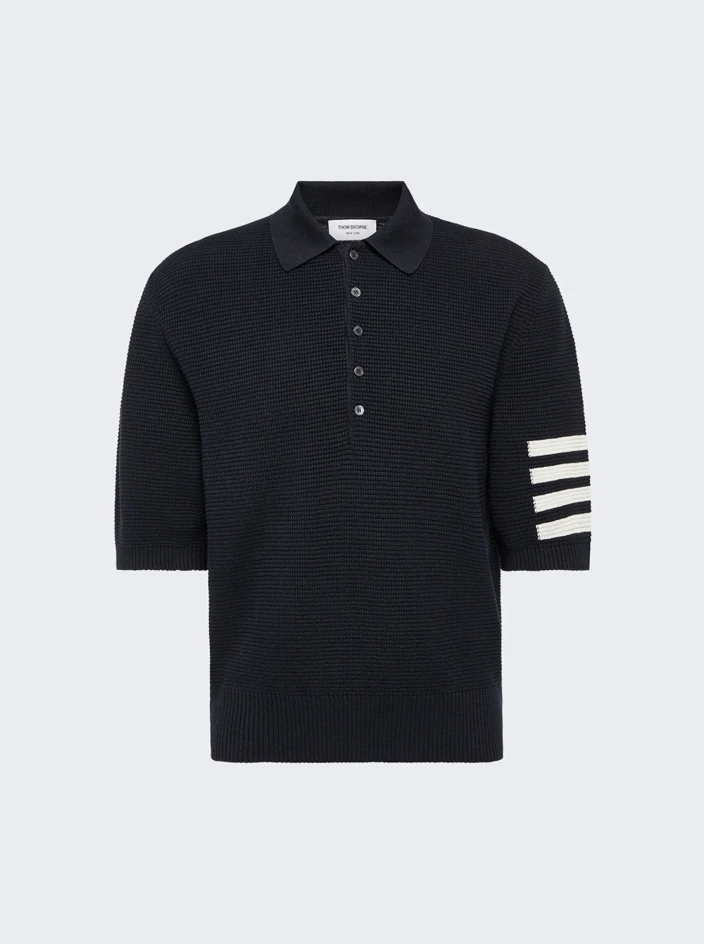 4-bar Relaxed Fit Polo Navy - 1