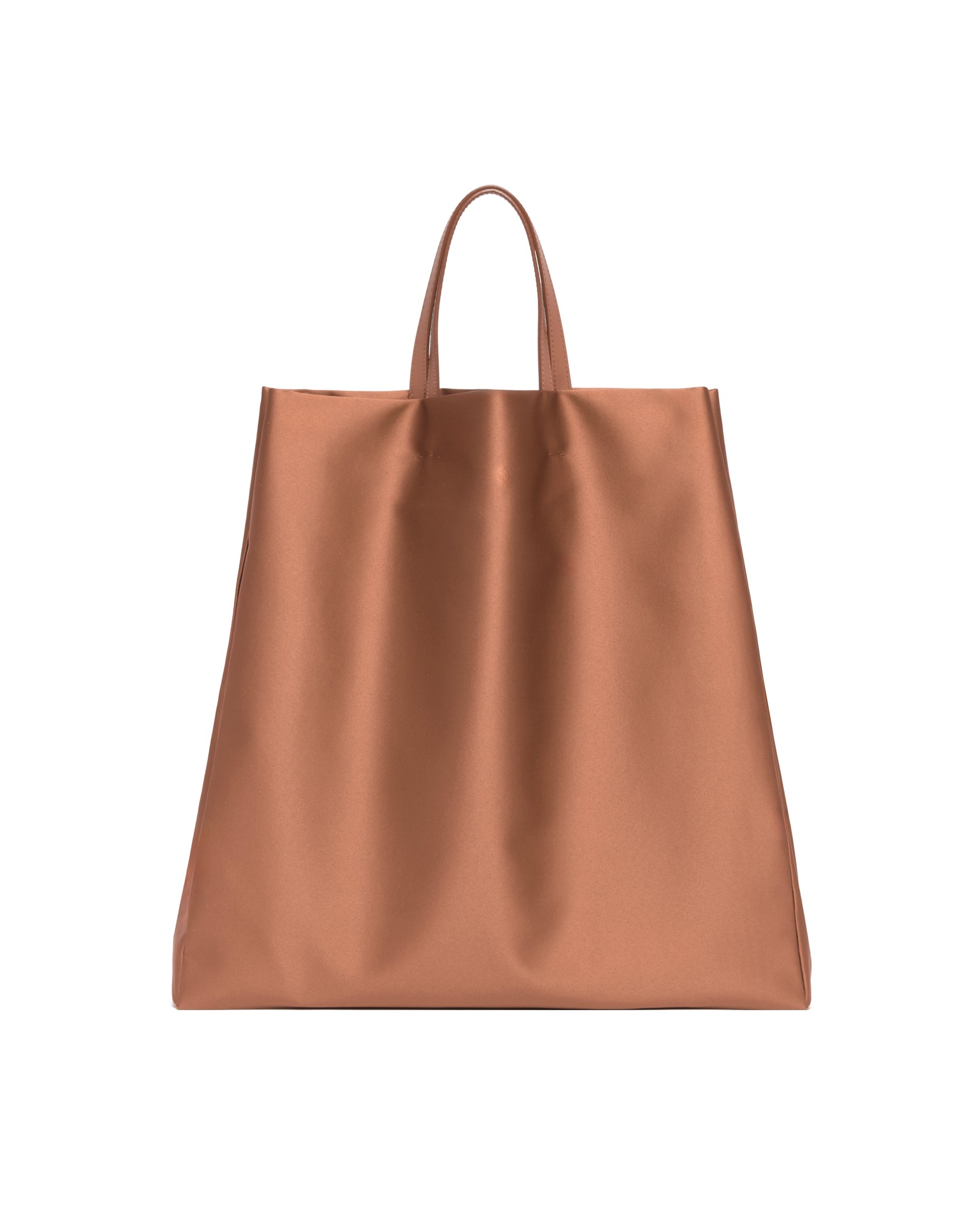 Beige Satin Jeanne Tote Bag - 7
