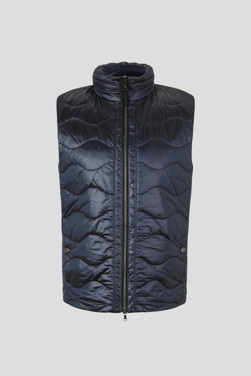 WILTON QUILTED WAISTCOAT IN NAVY BLUE 1