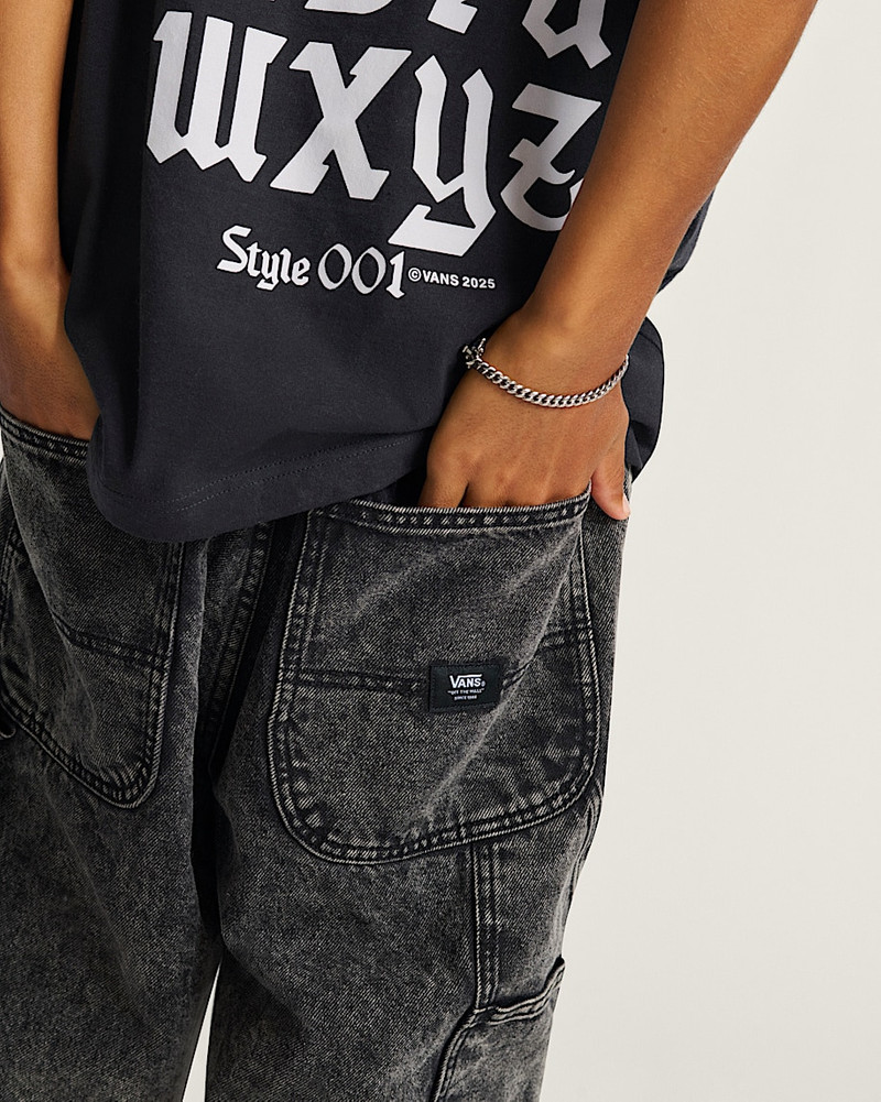 Drill Chore Loose Denim Shorts 6