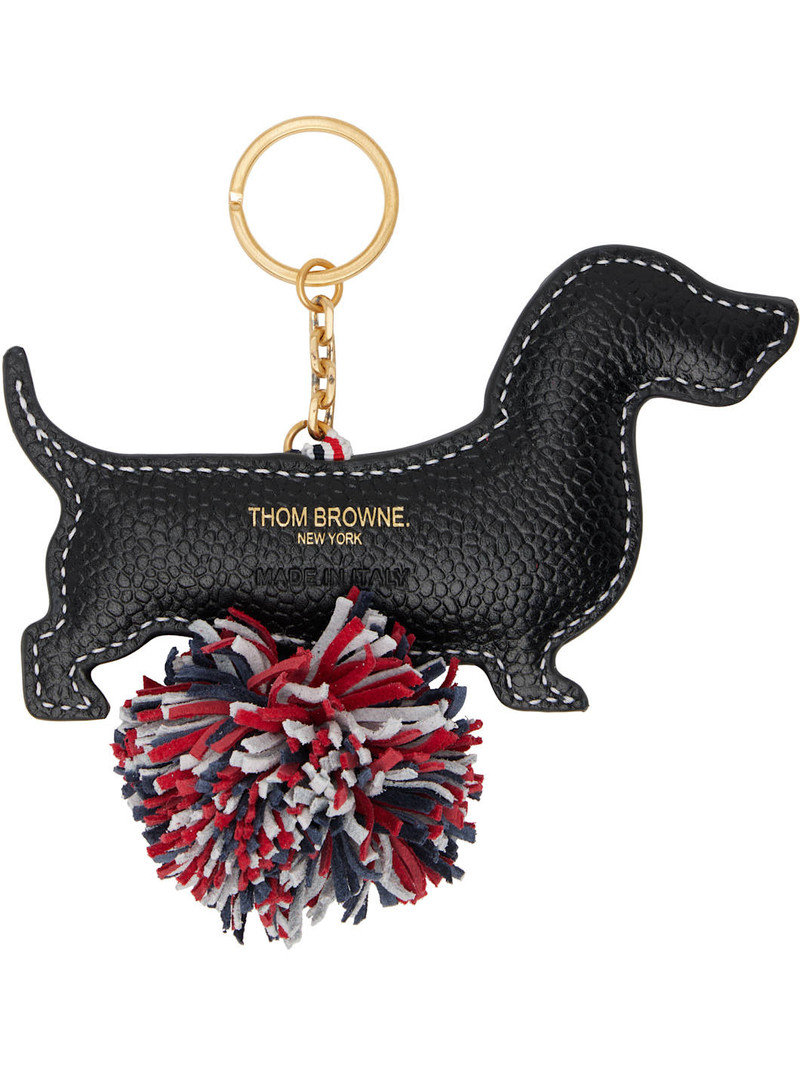 Thom Browne Black Puffy Hector Keychain outlook