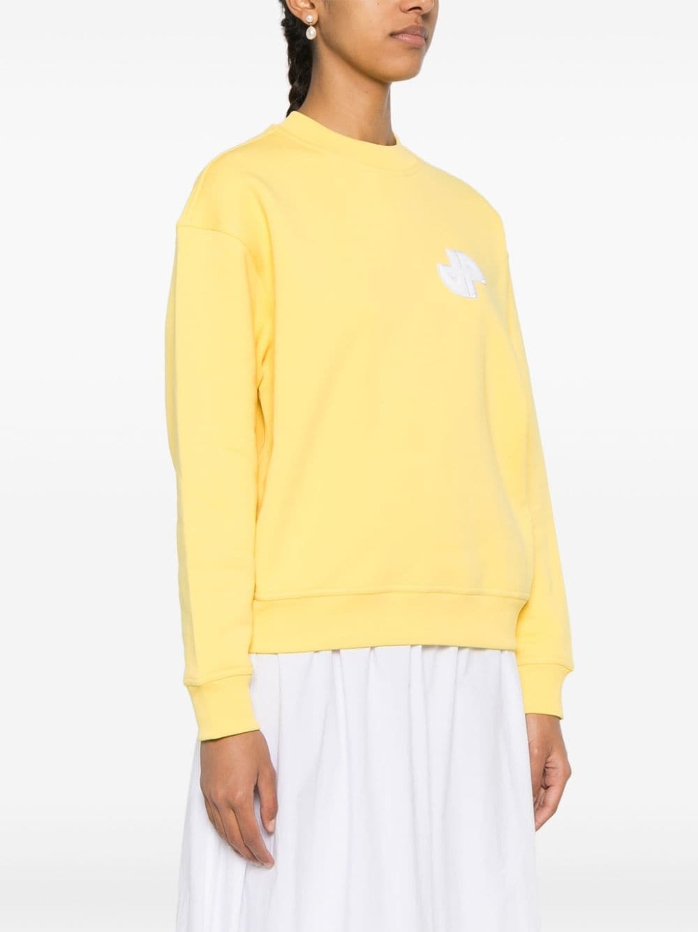 logo-appliquÃ© cotton sweatshirt - 3