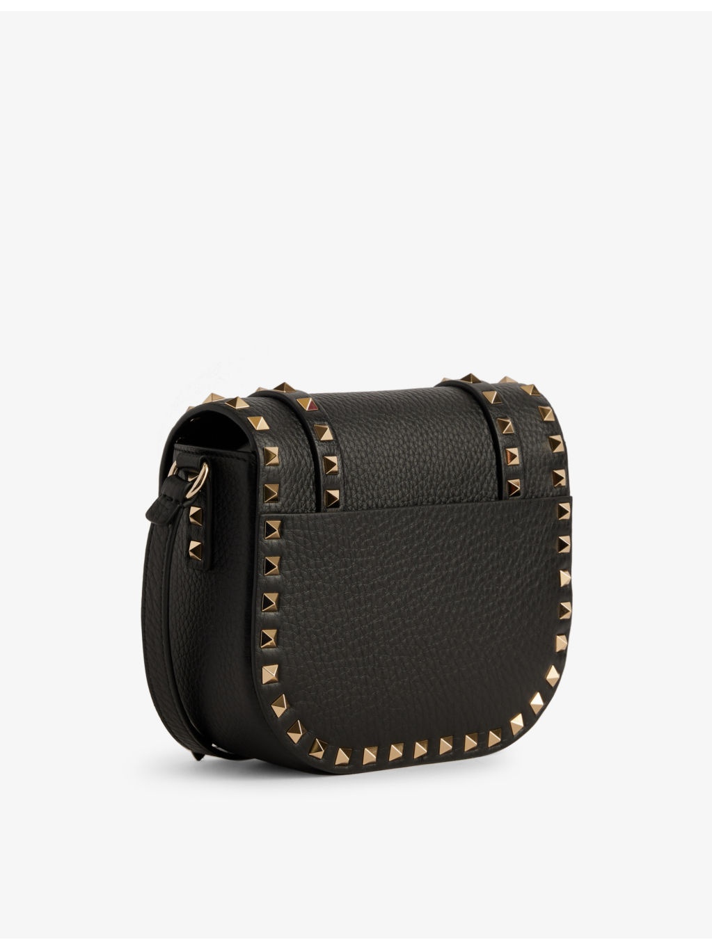 Rockstud grainy leather crossbody bag - 4