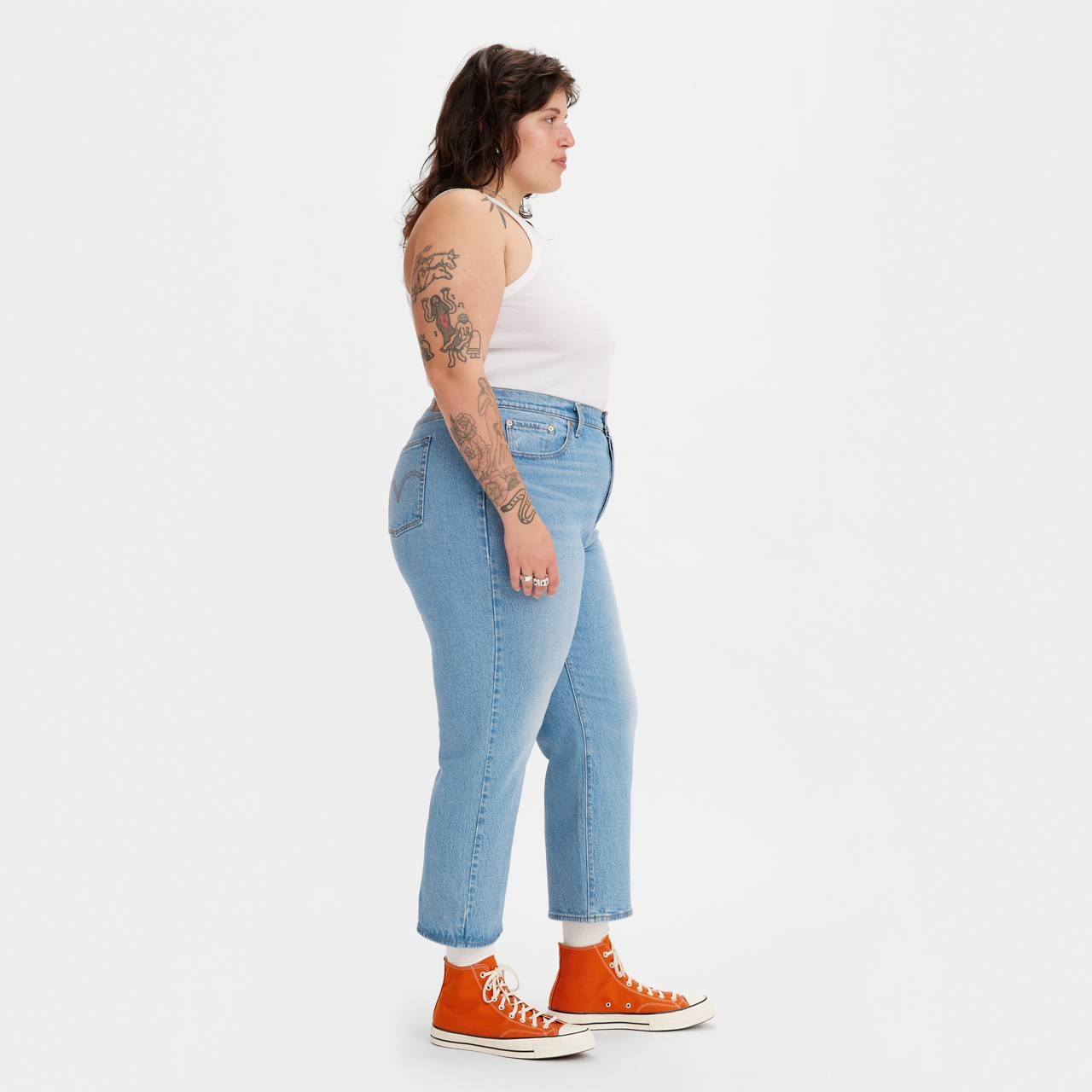 RIBCAGE STRAIGHT ANKLE WOMEN'S JEANS (PLUS SIZE) - 4