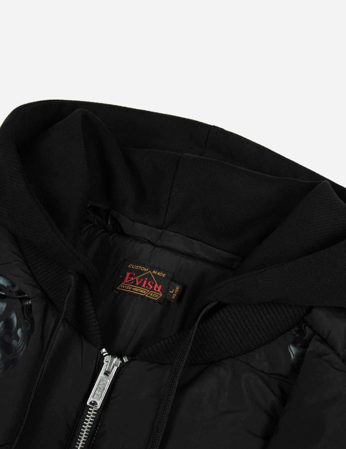 KAMON PRINT LOOSE FIT PADDED BOMBER JACKET - 7