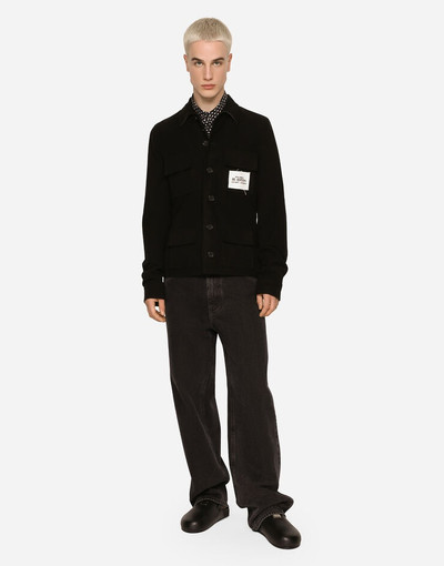 Dolce & Gabbana Sporty stretch fustian shirt with multiple pockets outlook