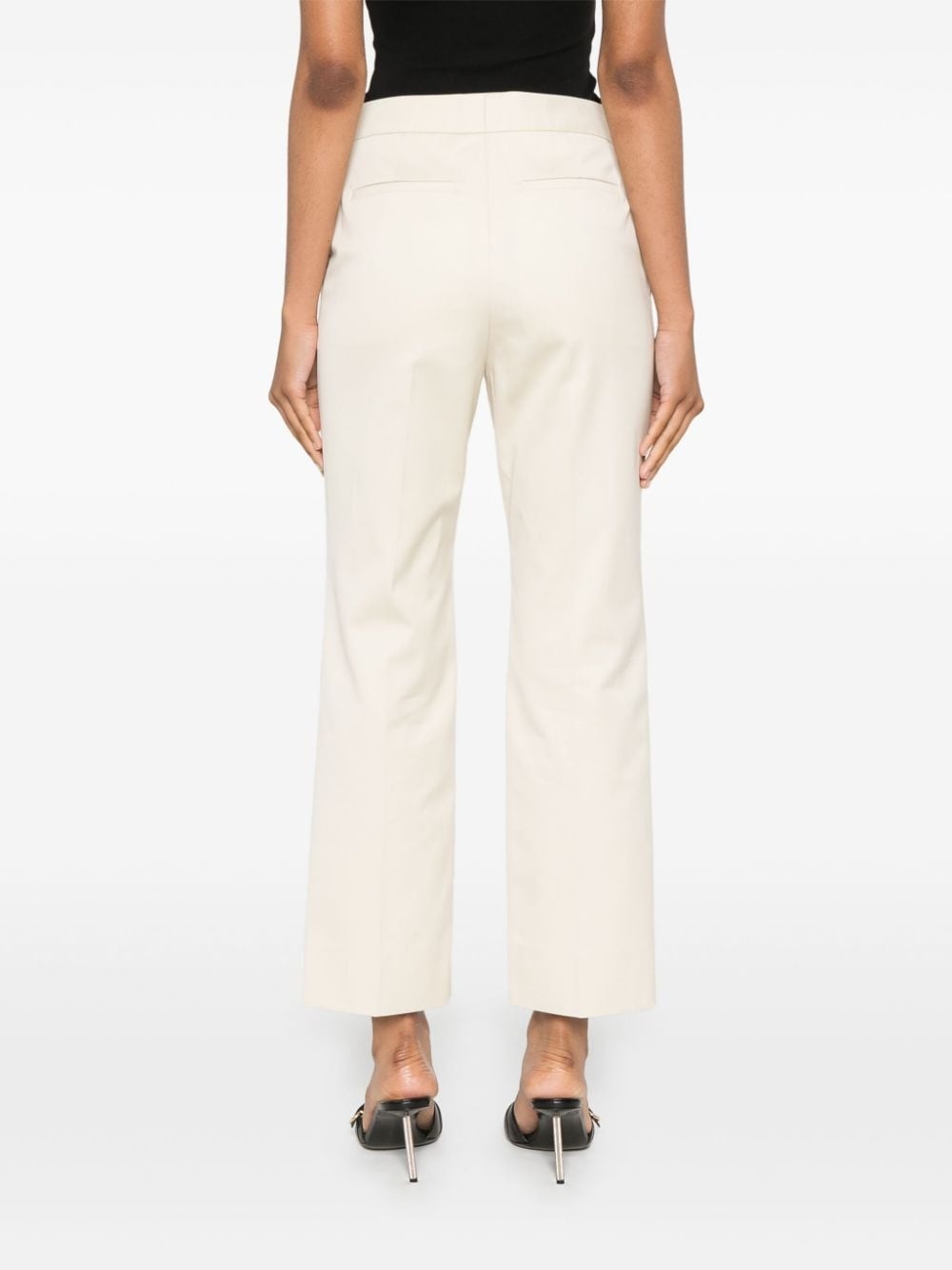 high-waist tailored cropped trousers - 4