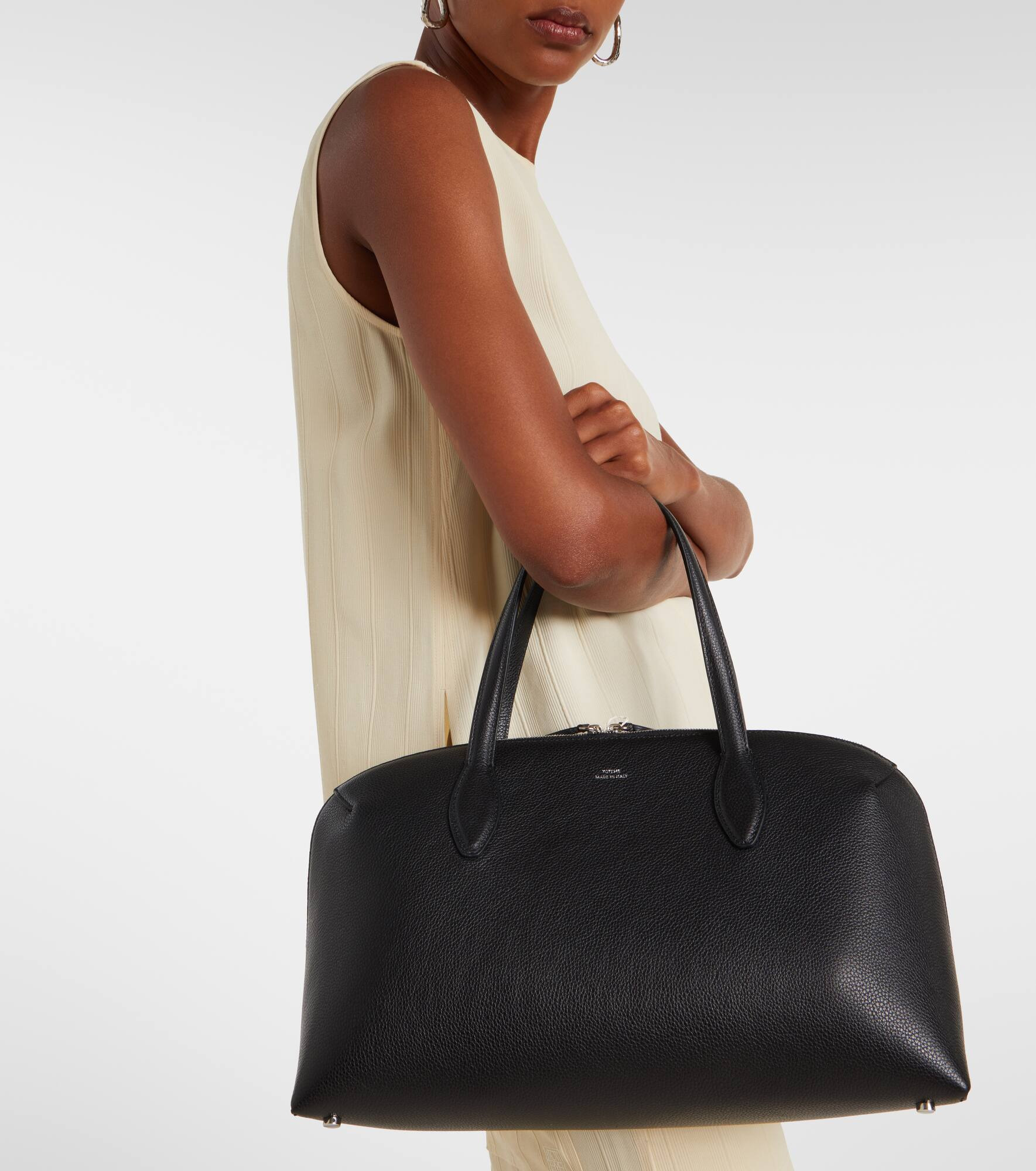 Lounge Medium leather tote bag - 2