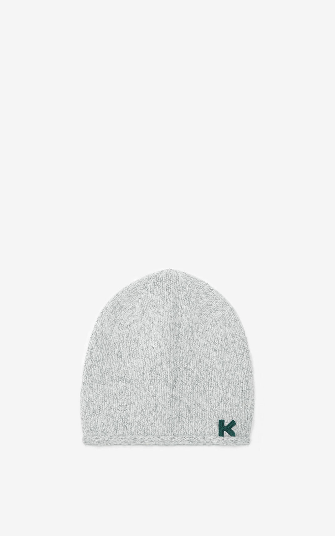 K Logo cashmere cap - 1