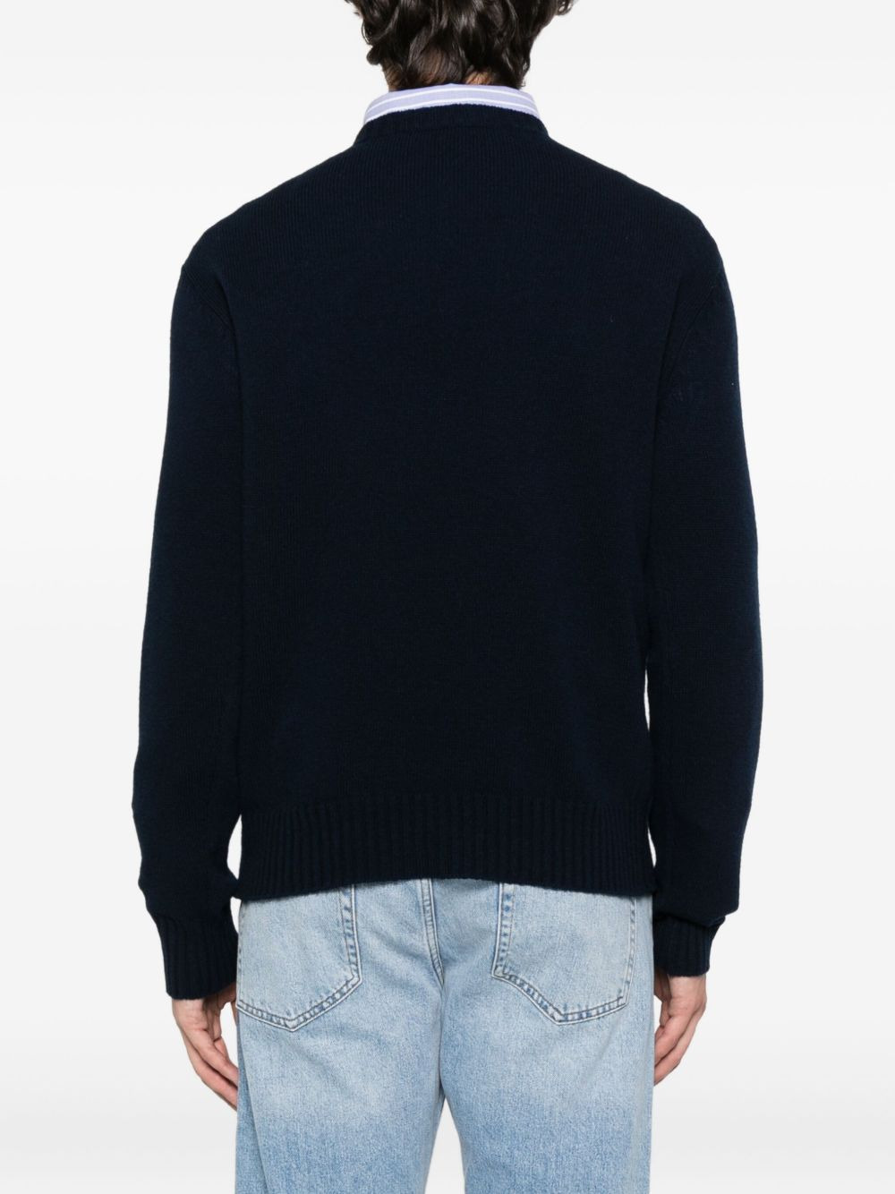 Chez Valentino-embroidered sweater - 4
