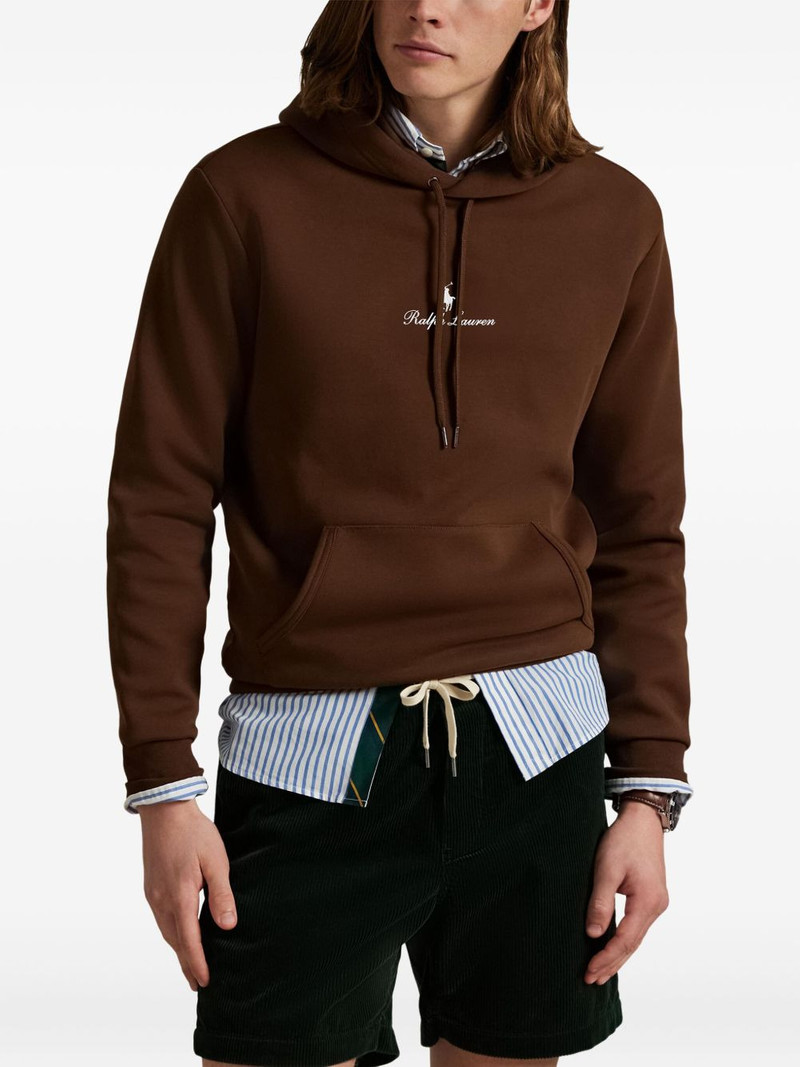 logo-embroidered hoodie 3