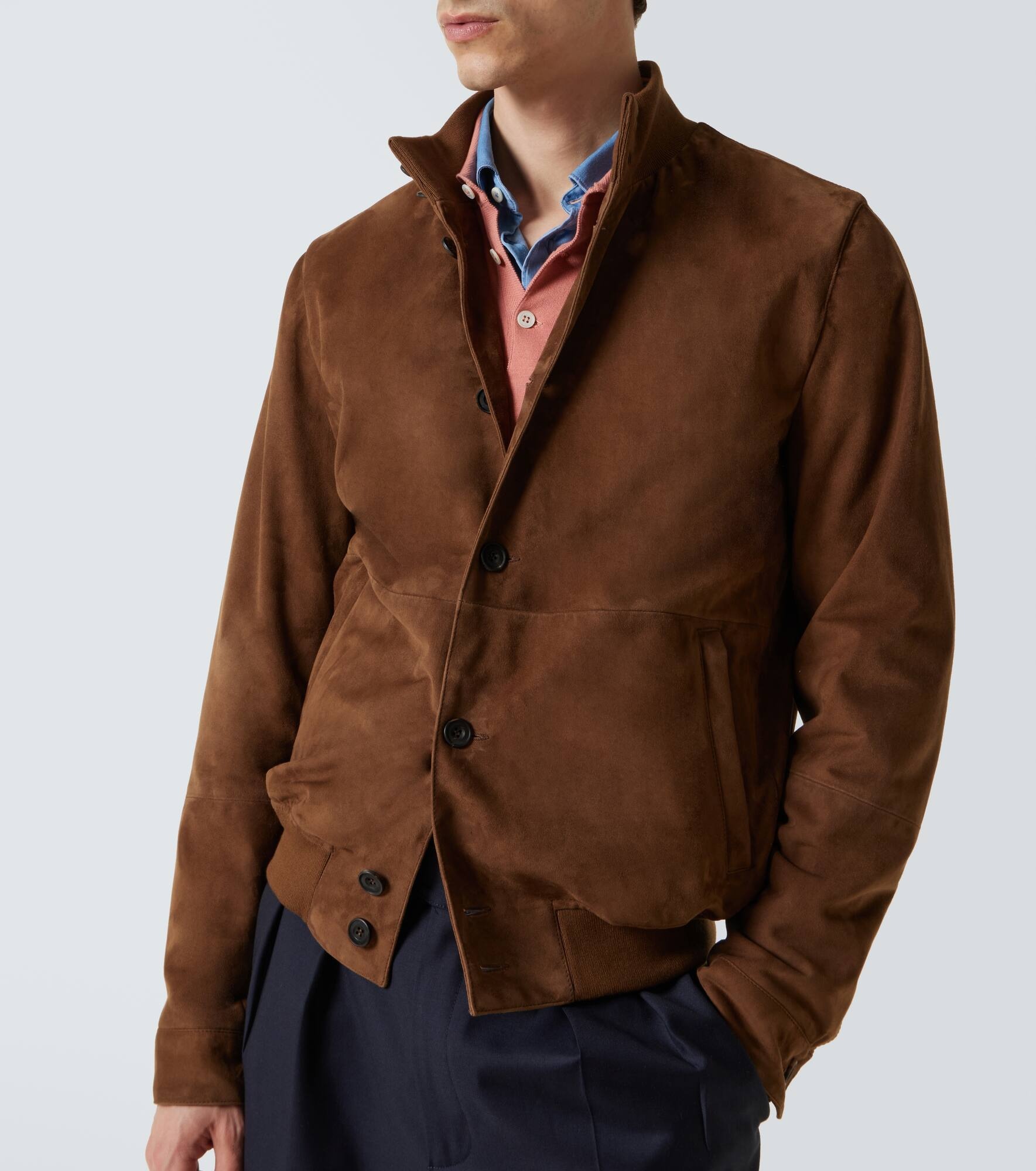 Suede bomber jacket - 5
