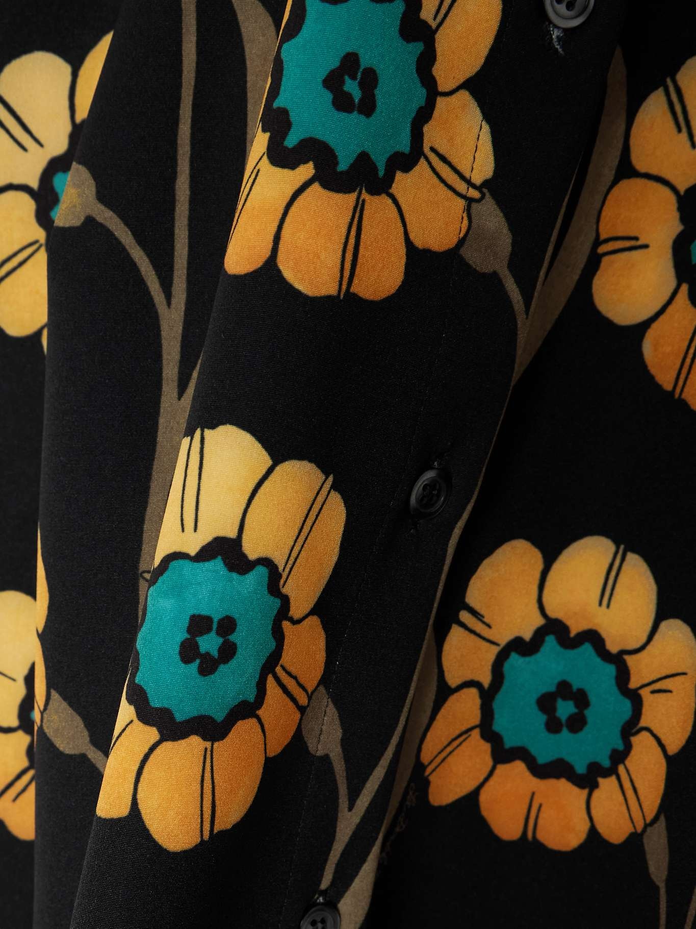 La Comasca floral-print ruffle-trimmed crepe shirt - 4