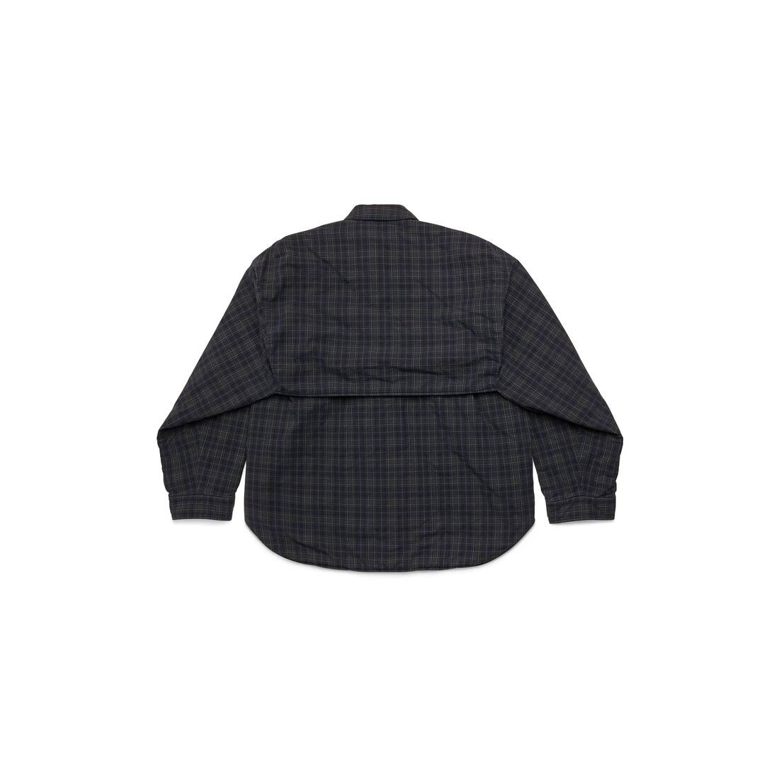 Detachable Sleeves Shirt Large Fit in Grey - 6
