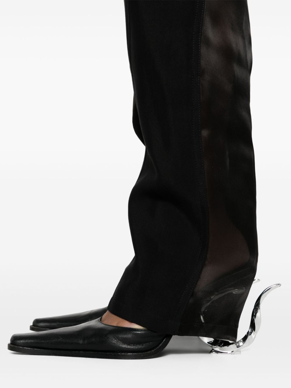 silk-panelled trousers - 5