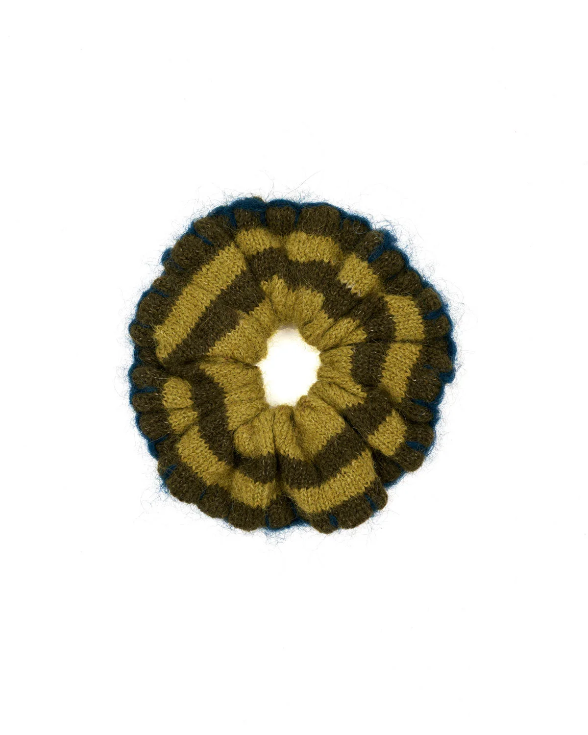 Lulu Stripe Scrunchie - Green Multi - 1