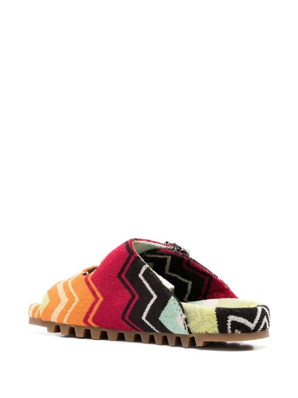 zigzag-print buckled sandals - 3