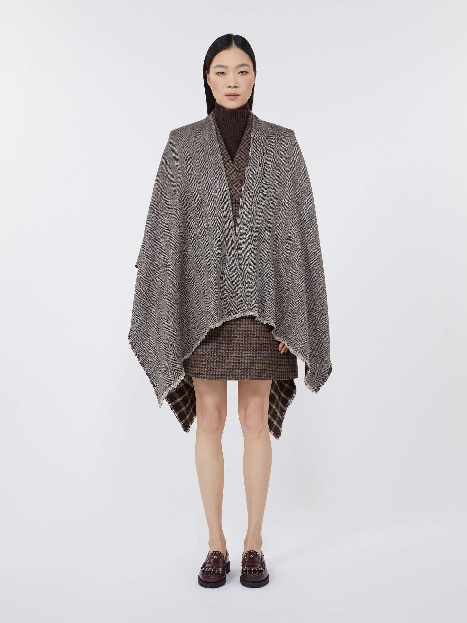 OGNUNO Double-face wool cape - 3