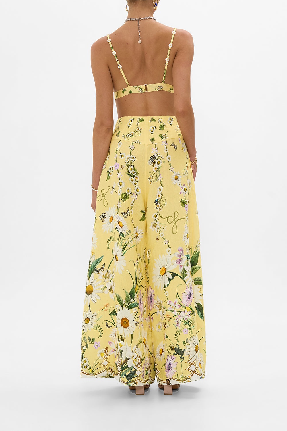 CORSET WAIST WIDE LEG PANT - 3