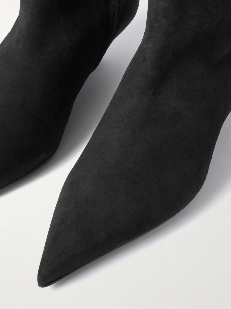 Sharp Suede Knee Boots 4