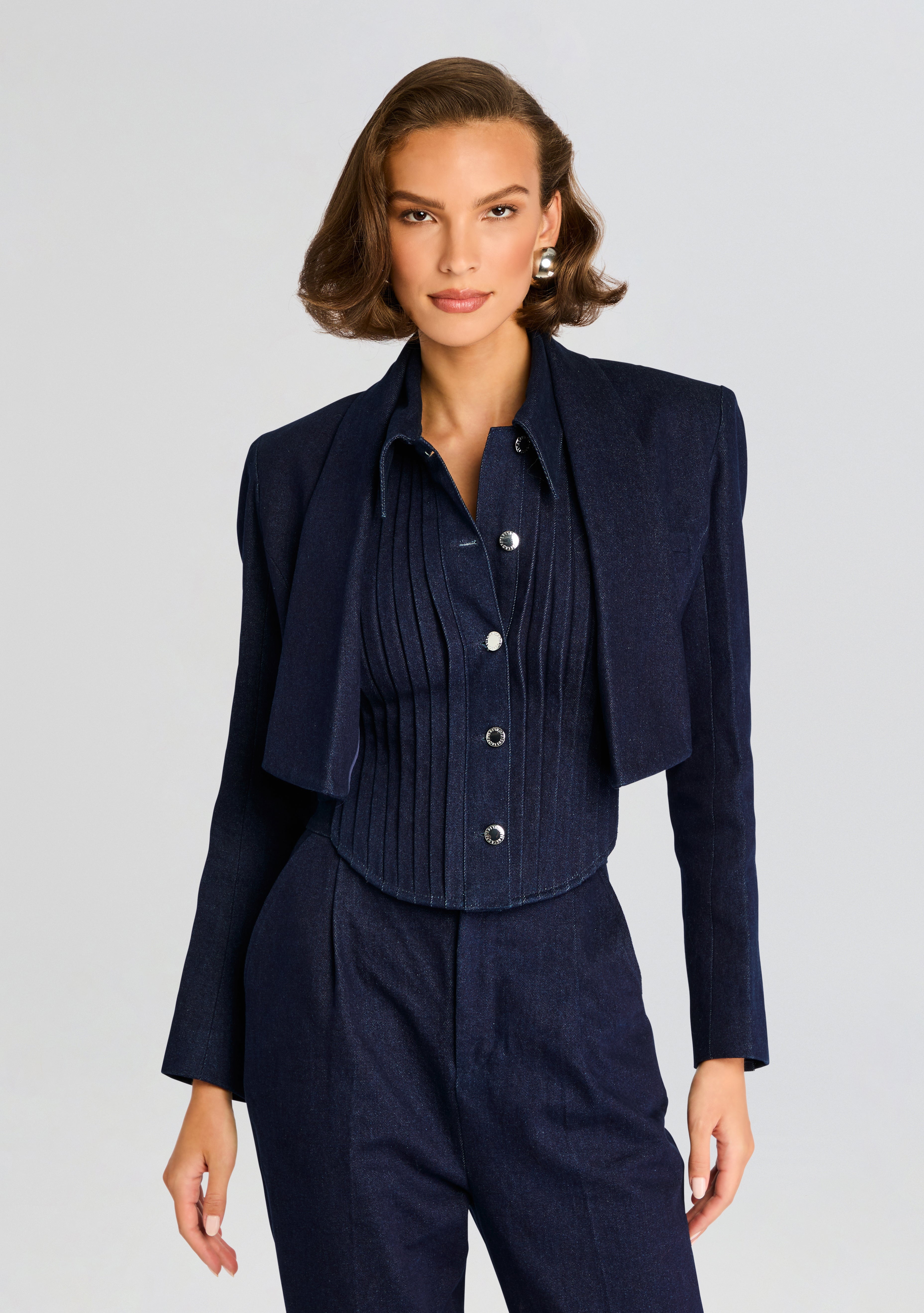 CLARA DENIM BLAZER - 1