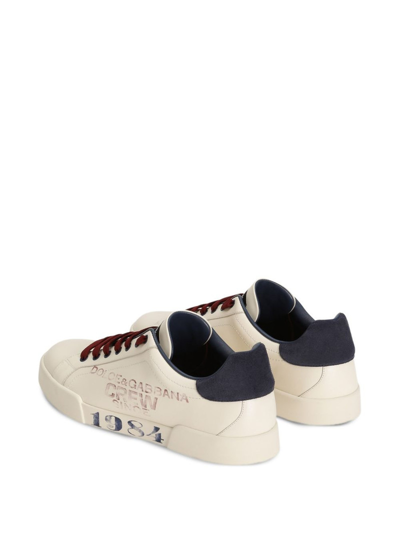 printed-logo lace-up sneakers 3