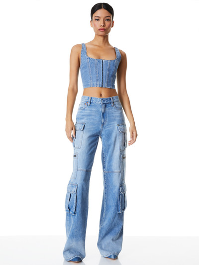Alice + Olivia CAY BAGGY CARGO JEANS outlook