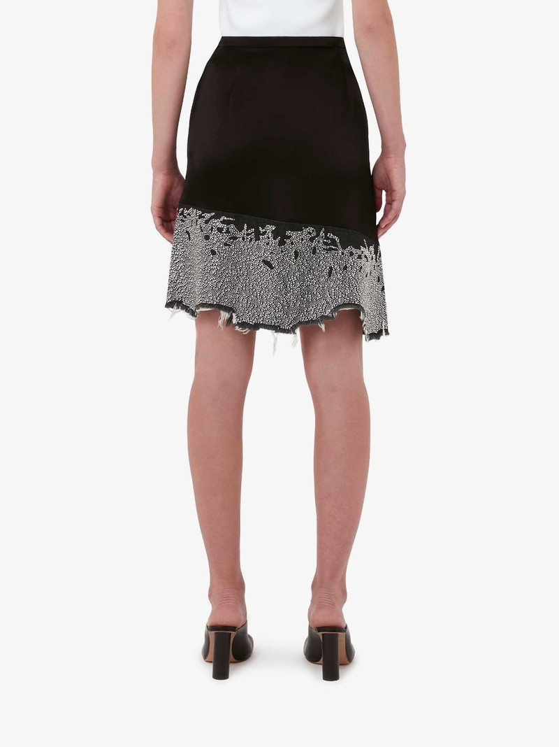 DISTRESSED GLITTER HEM SKIRT 3