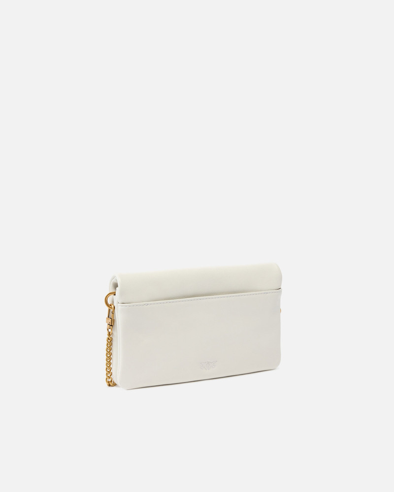 PINKO LOVE BAG CLICK SOFT HORIZONTAL MINI SMALL CROSSBODY CLUTCH IN LEATHER outlook