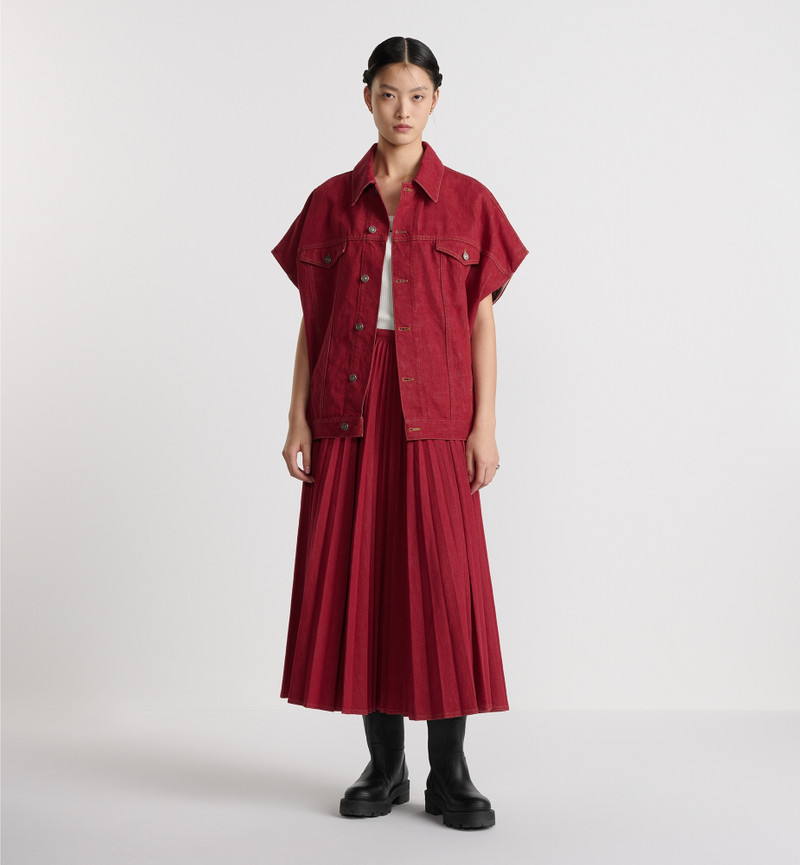 Pleated Mid-Length Skirt 1
