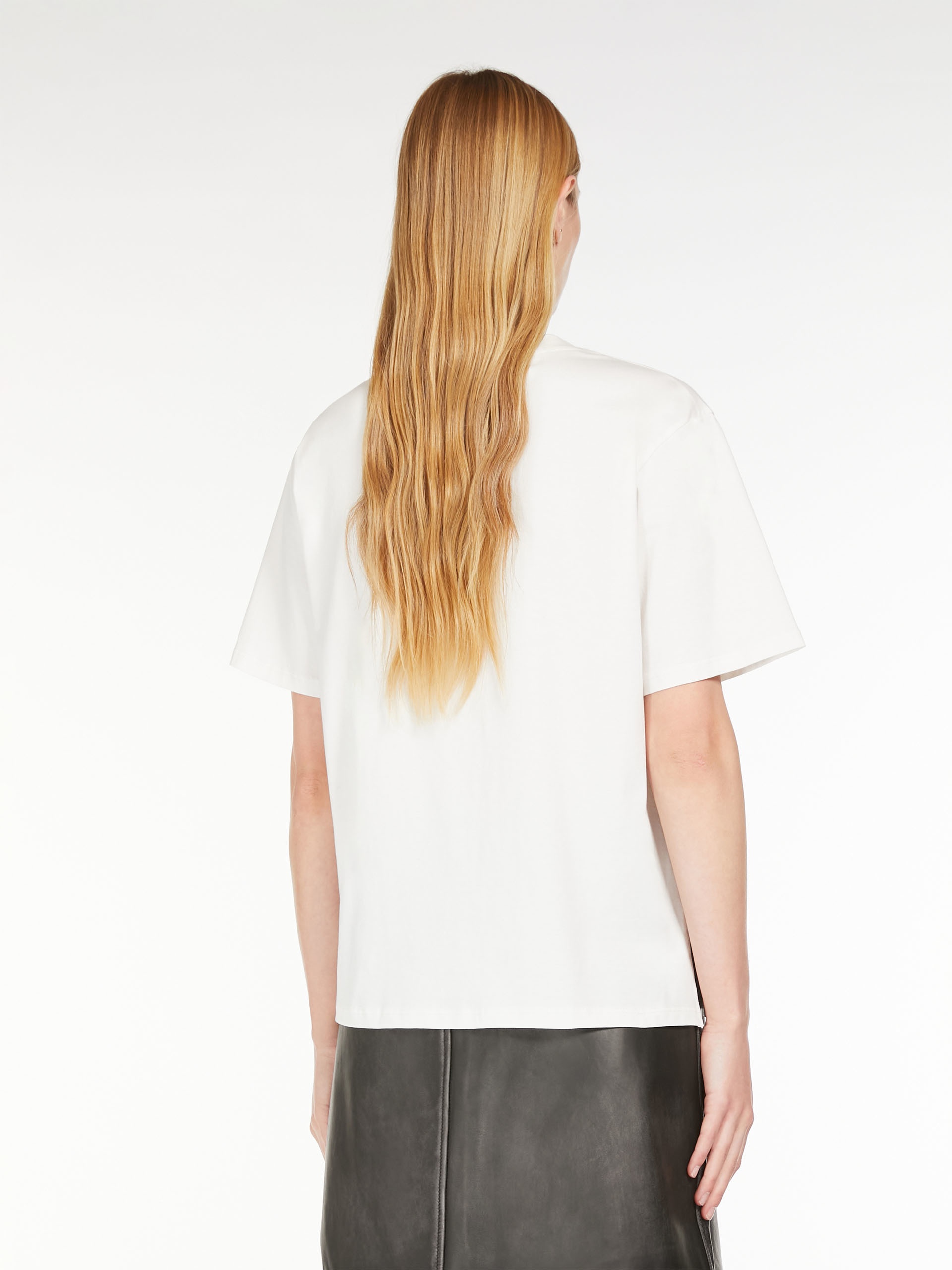 BARBANO Cotton T-shirt with embroidered lettering detail - 4