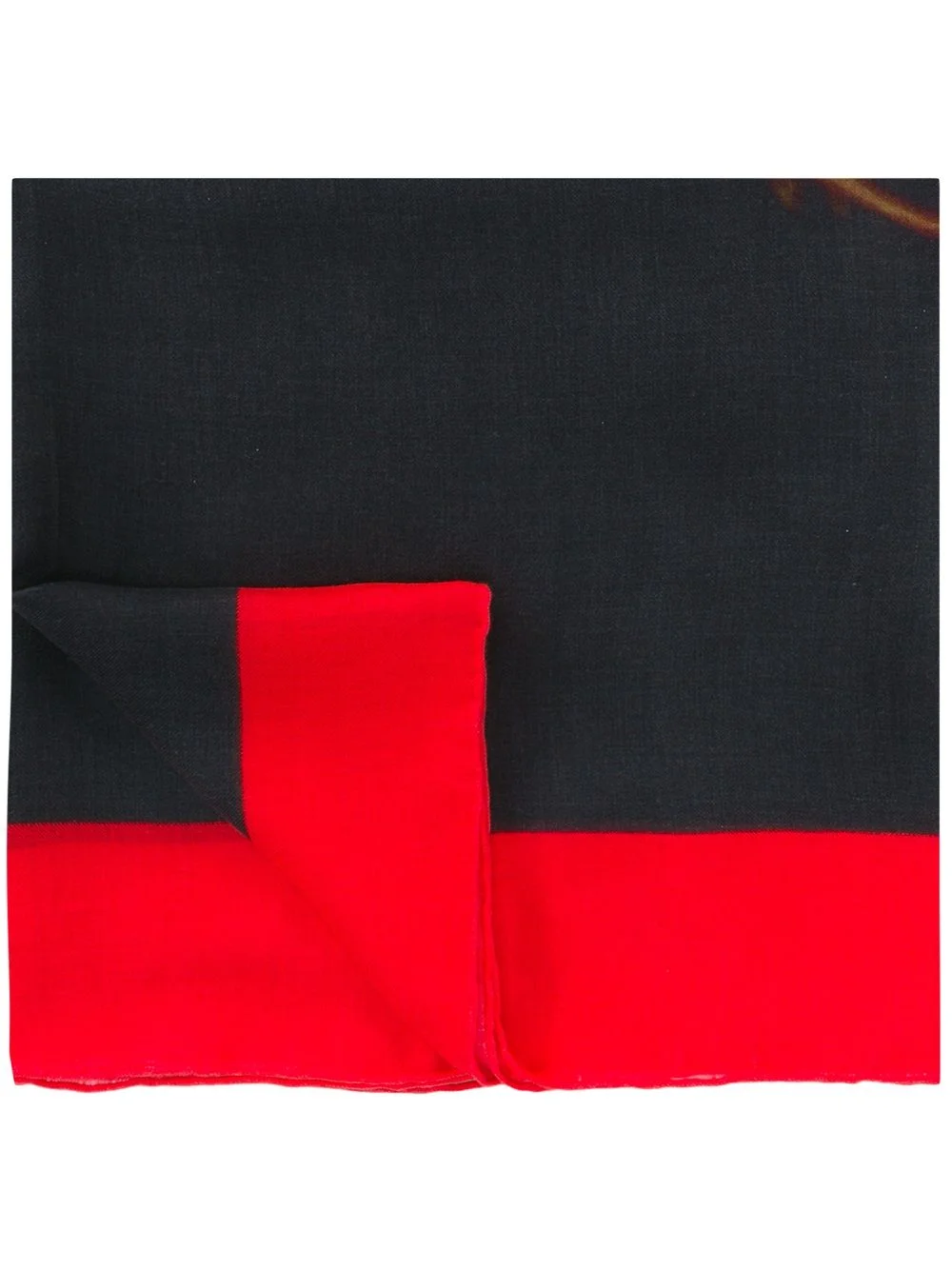 skull and crossbones print scarf - 1