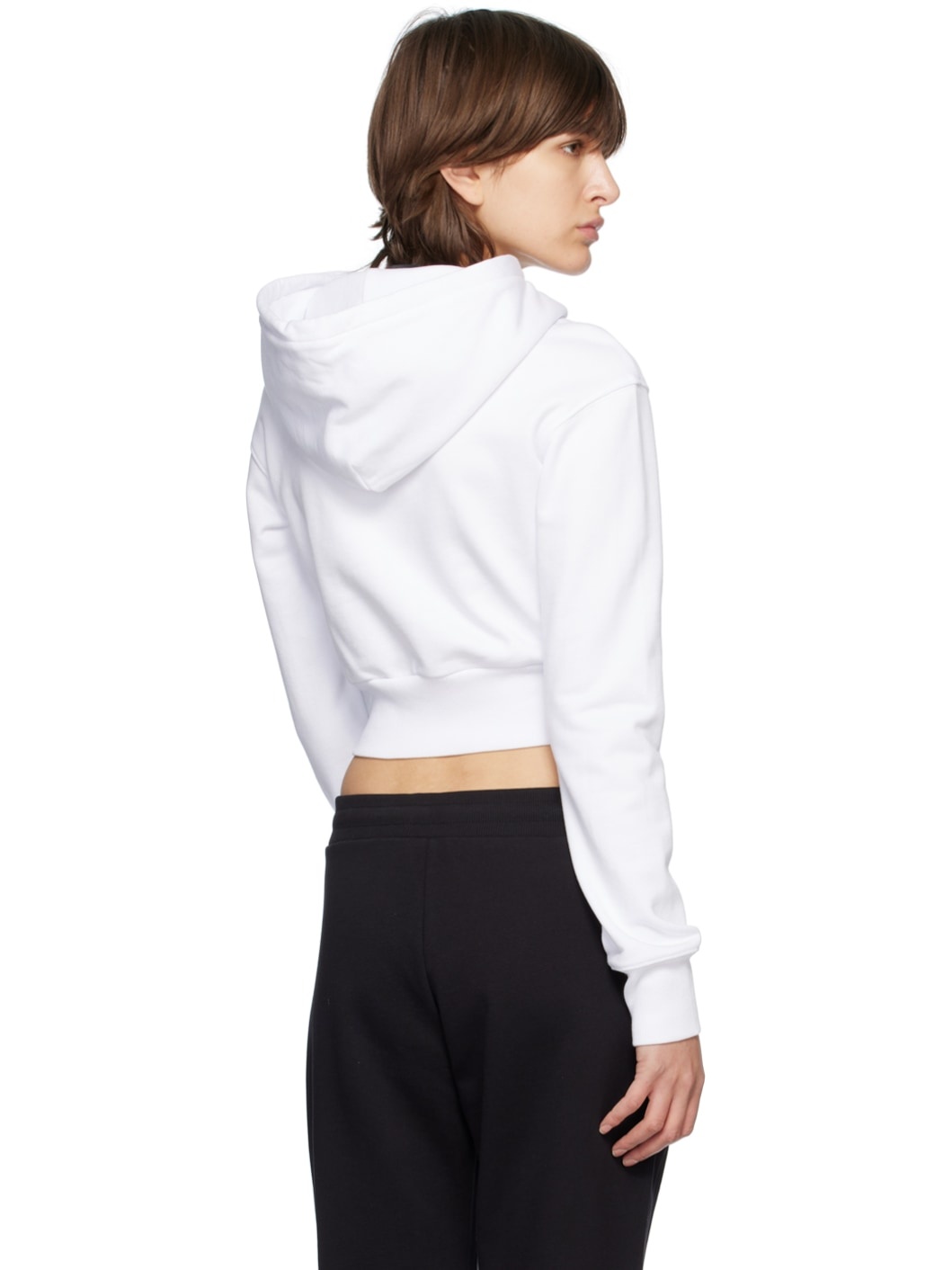 White Drawstring Hoodie - 3