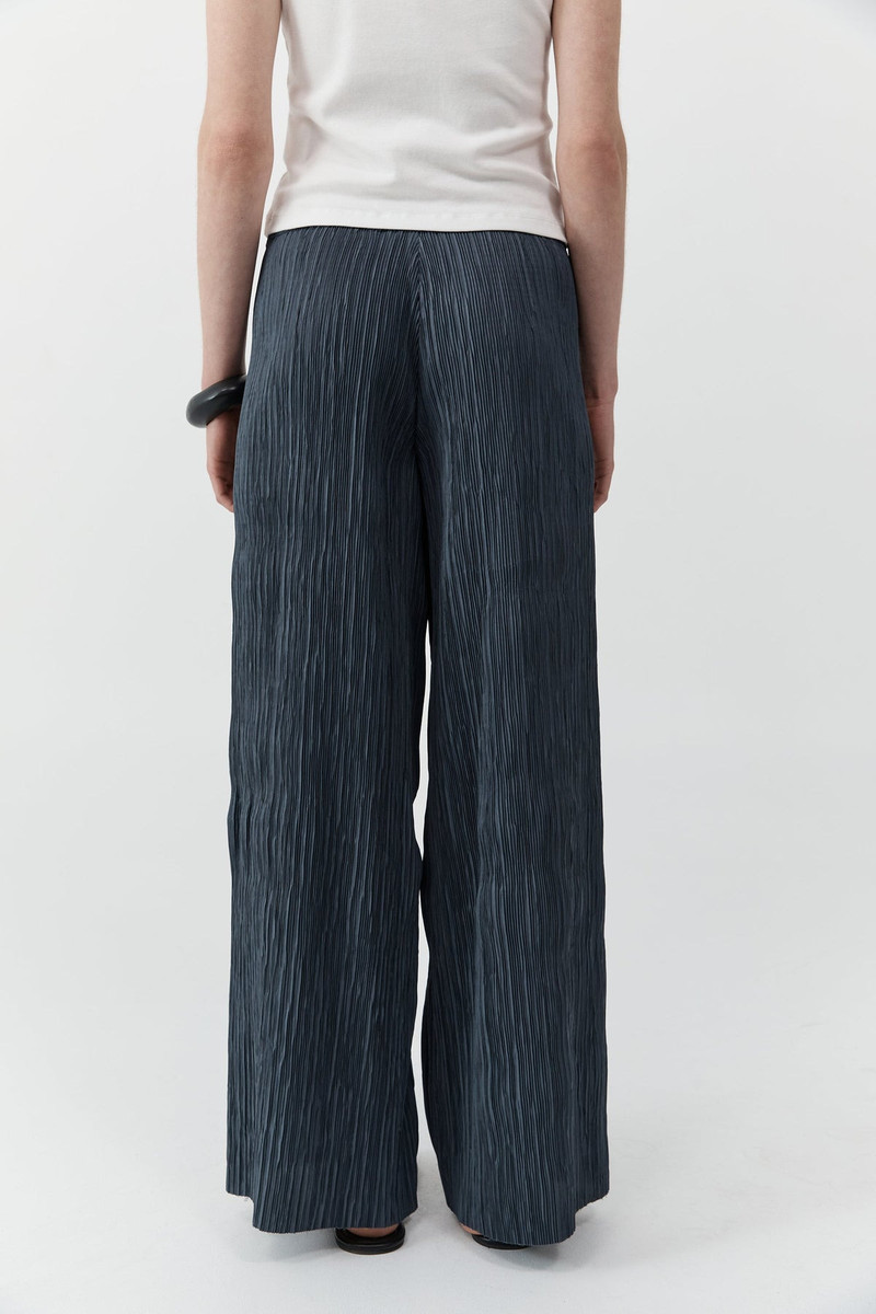 Mini Pleat Pants - Washed Black 4