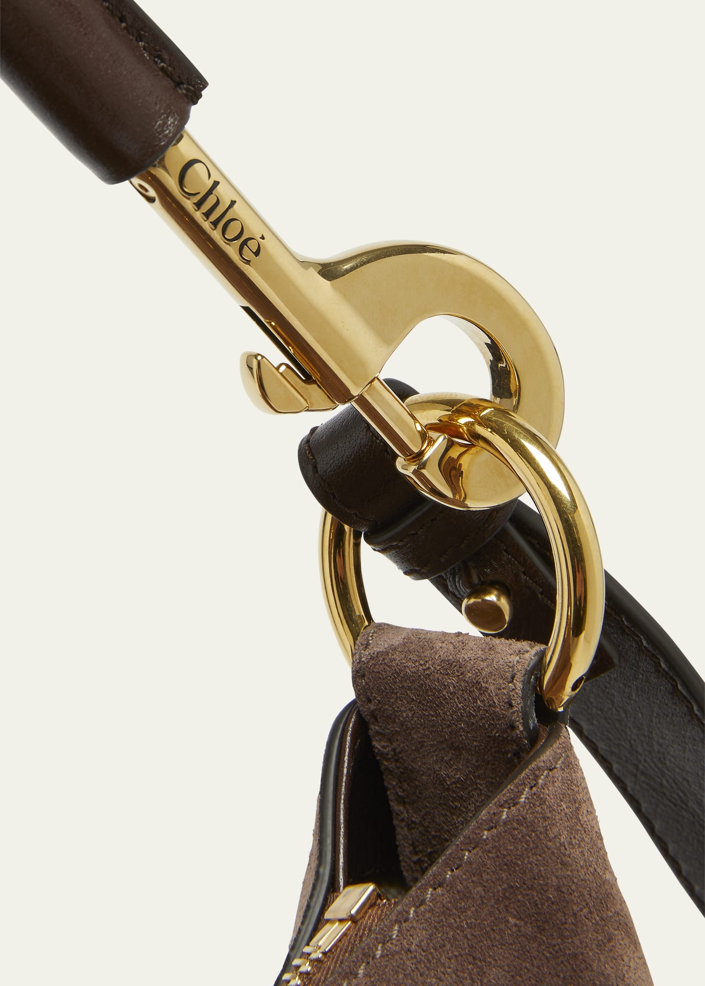 Medium Camera Shoulder Bag in Suede - 5
