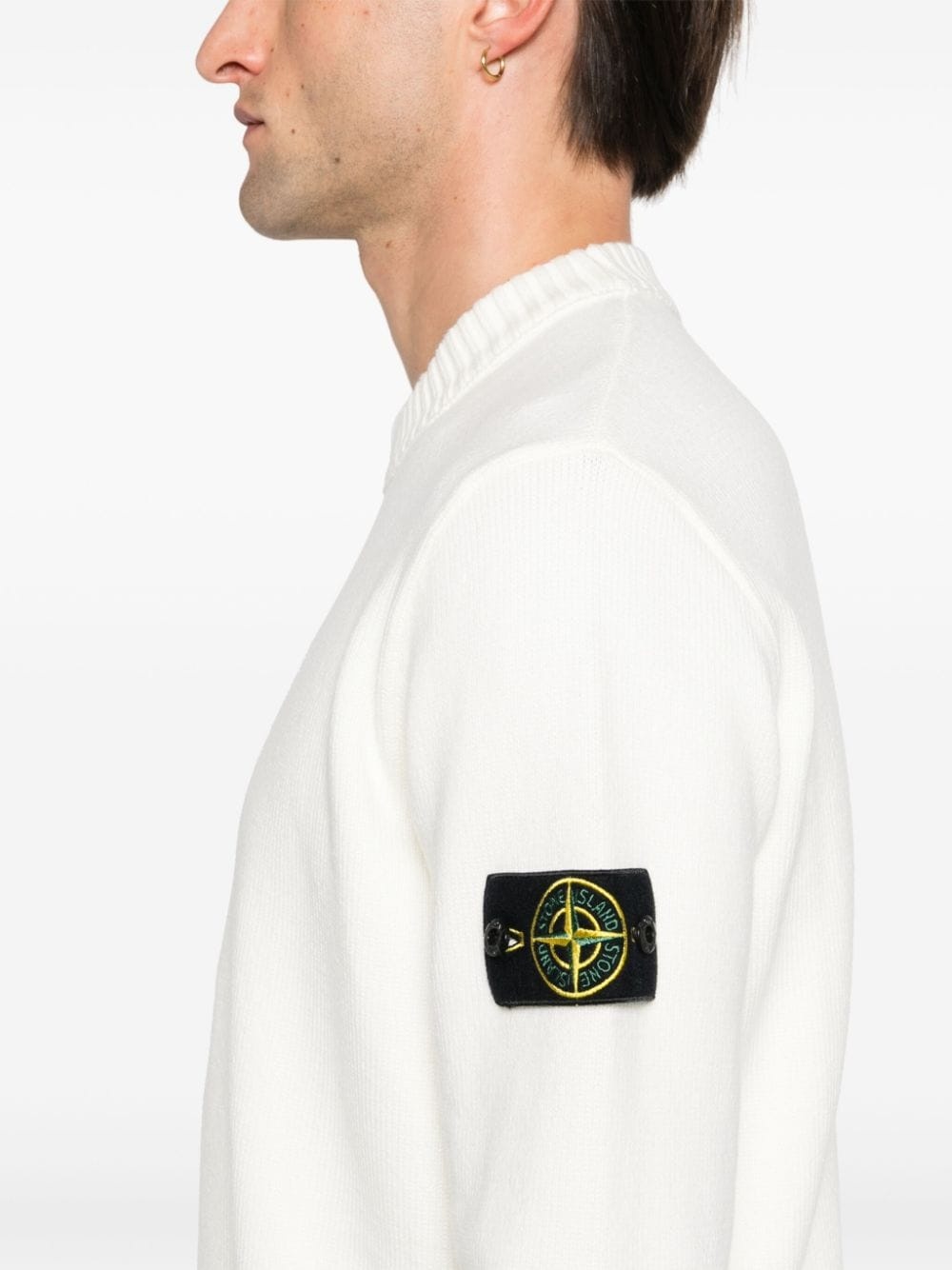Compass-badge sweater - 5
