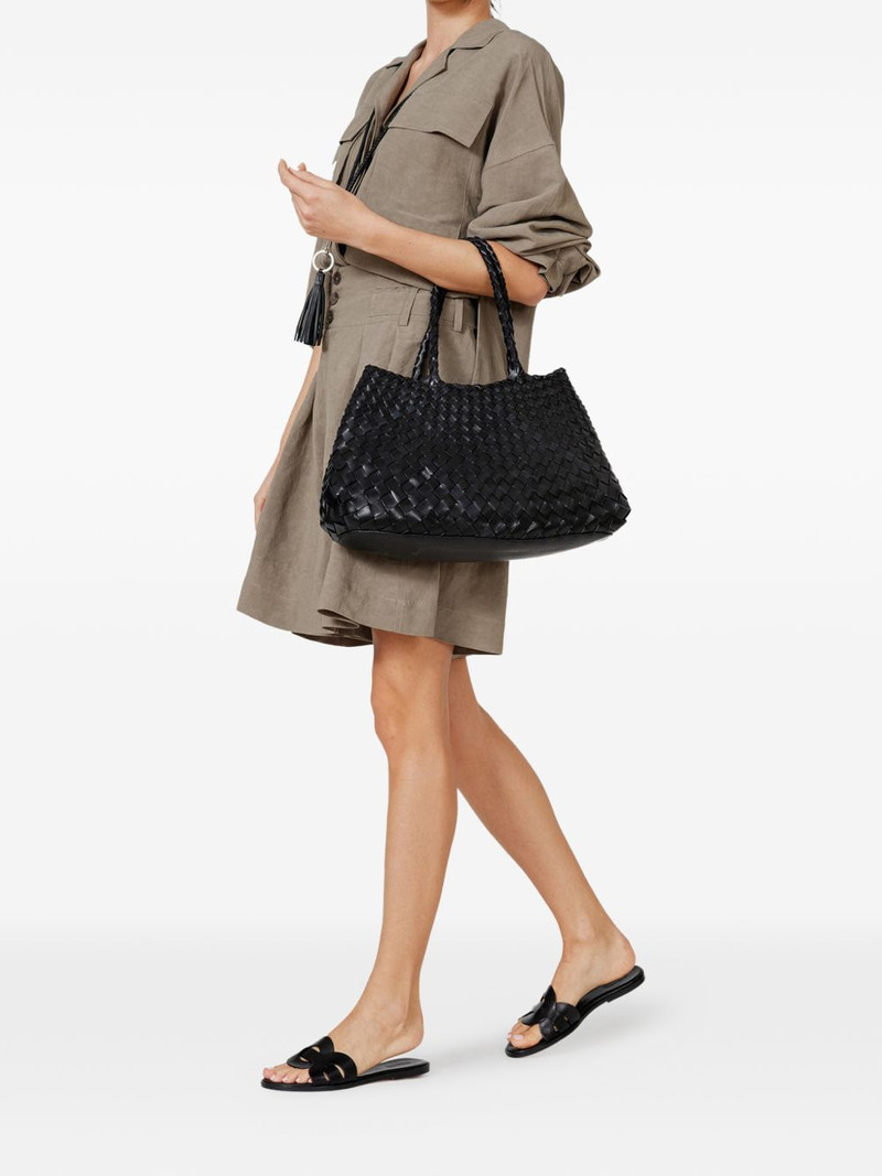 DRAGON DIFFUSION big Santa Croce black tote bag outlook