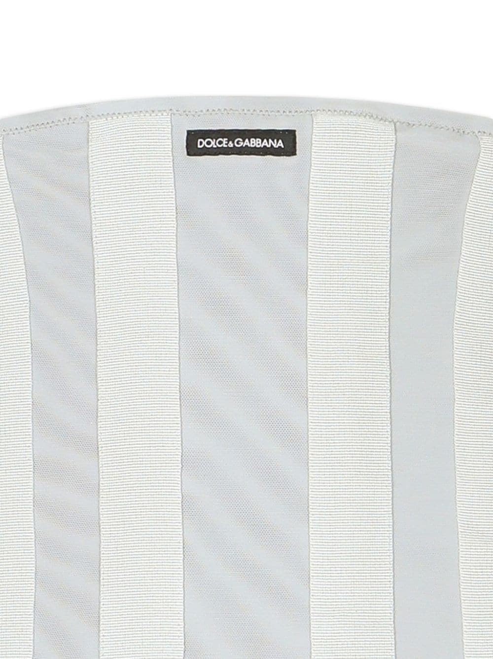 logo-patch striped belt - 2
