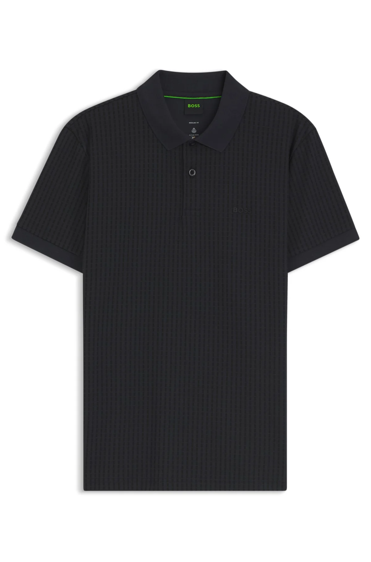 COTTON-PIQUÉ POLO SHIRT WITH ALL-OVER PRINT - 1
