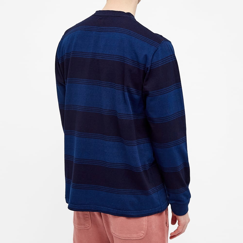 Beams Plus Indigo Stripe Pocket Tee - 5