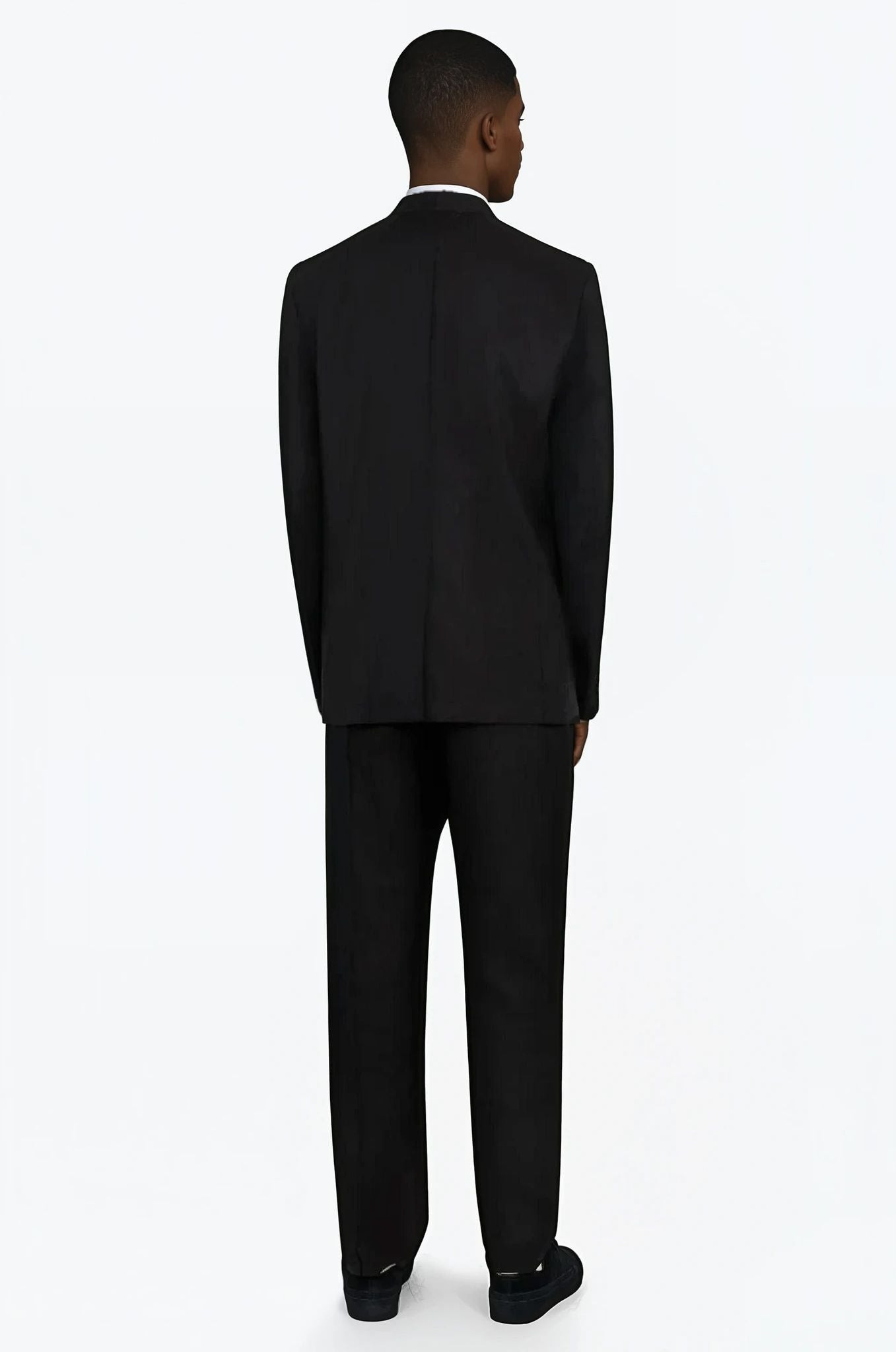 RAW EDGE PANEL TROUSER | BLACK - 3