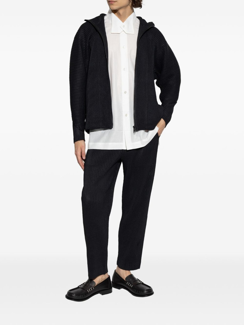 ISSEY MIYAKE Wickerwork hooded jacket outlook