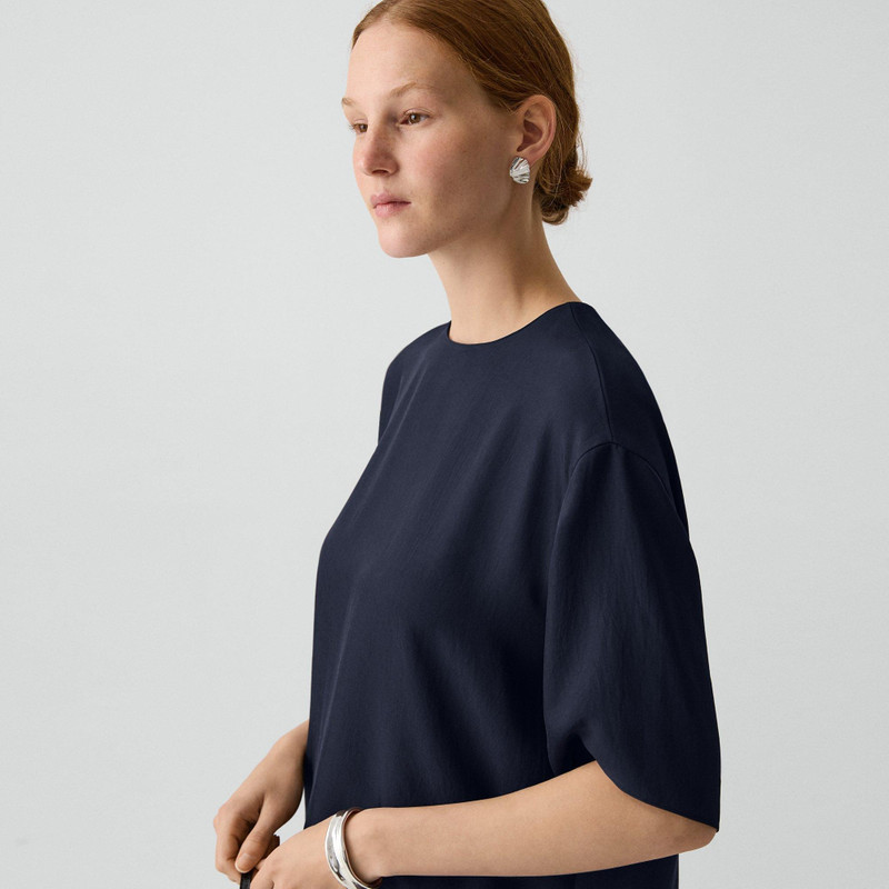Boxy Tee in Washed Twill 5