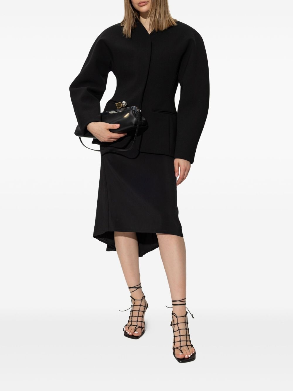 draped midi skirt - 2